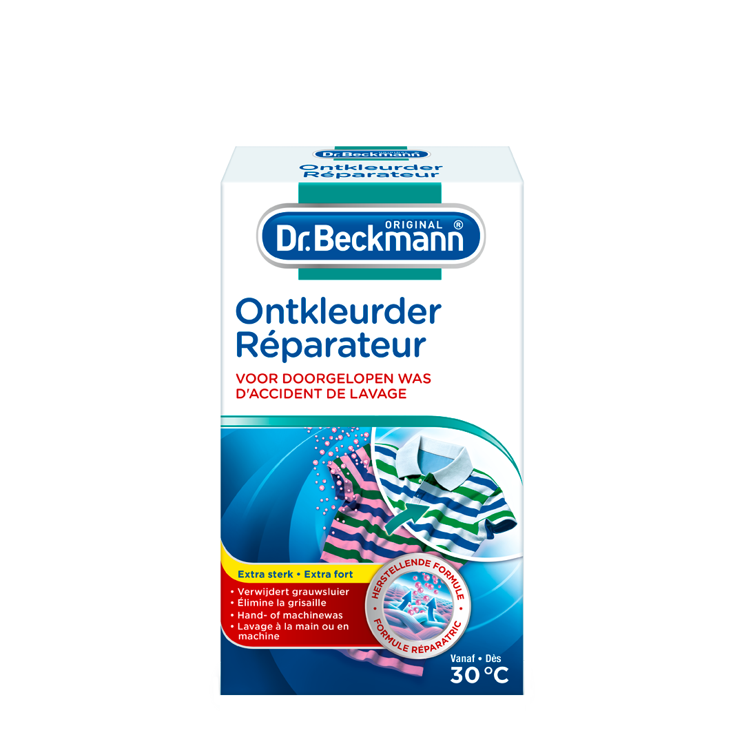 blaas gat markeerstift Buiten adem Dr. Beckmann Wasmachine Ontkleurder - Alle soorten textiel ontkleuren